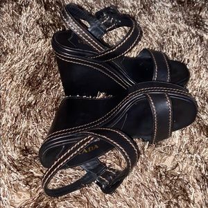 Prada Teak Sandals | size 38